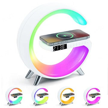 Etamibel Wireless Charger Night Light Lamp with Bluetooth and Alarm Clock