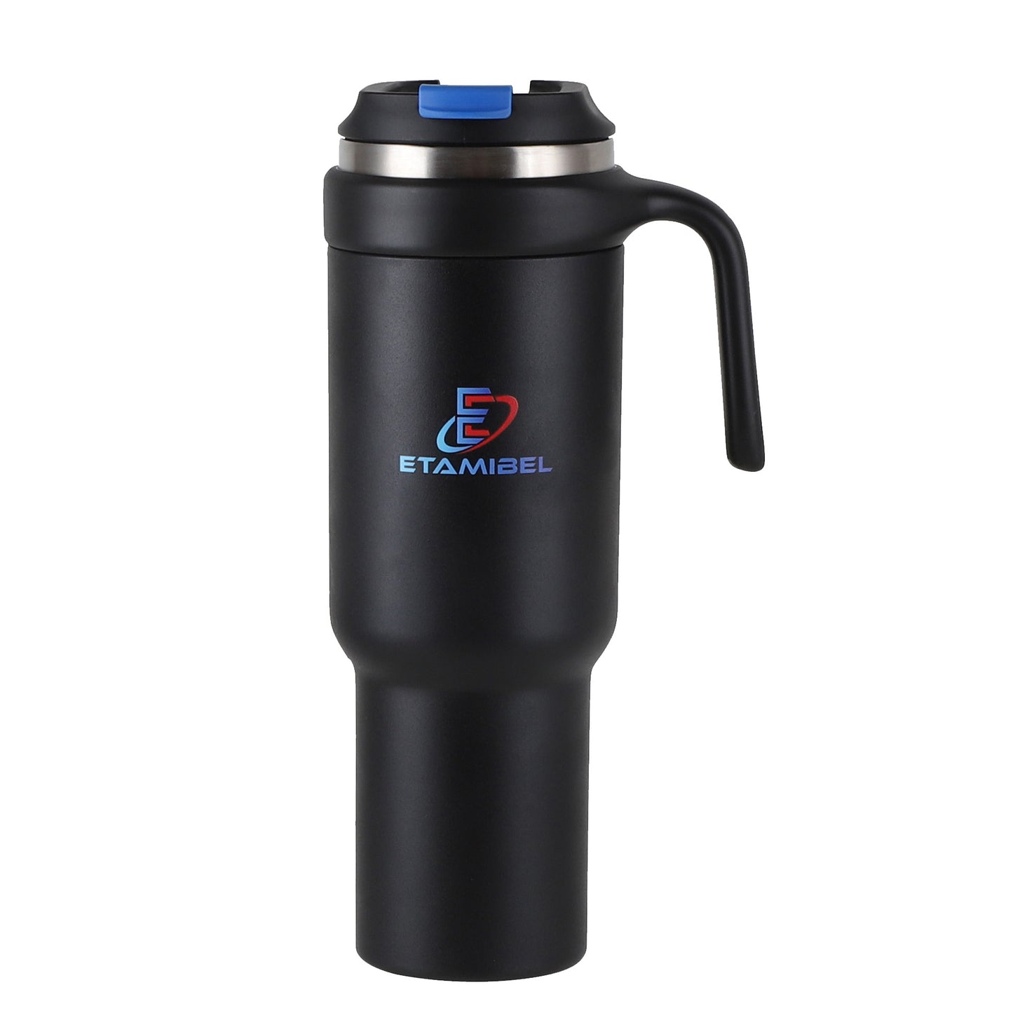 ETAMIBEL 1000ML(34FL OZ) Double Wall Stainless Steel Vacuum Insulated Tumbler (Black)